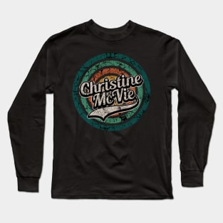 Christine McVie // Retro Circle Crack Vintage Long Sleeve T-Shirt